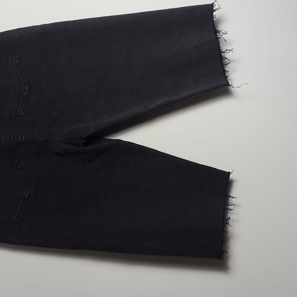 BA&SH NWT Brune Bermuda Blackstone Lady Long Shorts Demin Cotton Black Size 2 - Picture 14 of 16